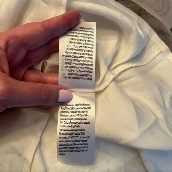 Farm Rio X Anthropologie Semi Sheer Puff Sleeve Mini Dress NWT Size XS Hearts - Picture 9 of 9